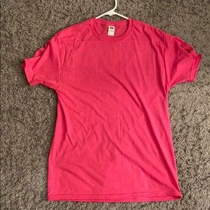 Fruit of the Loom pink tee shirt